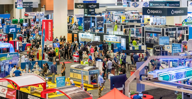 The Car Wash Show trade show floor in Nashville.